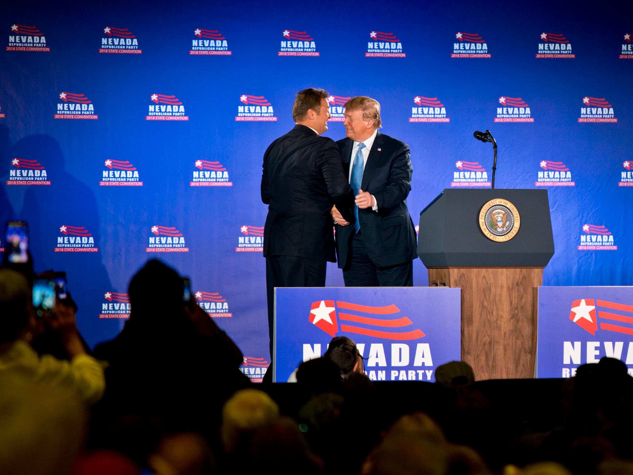 Could Biden and Trump drag down Nevada Senate contenders? Here's what history tells us.