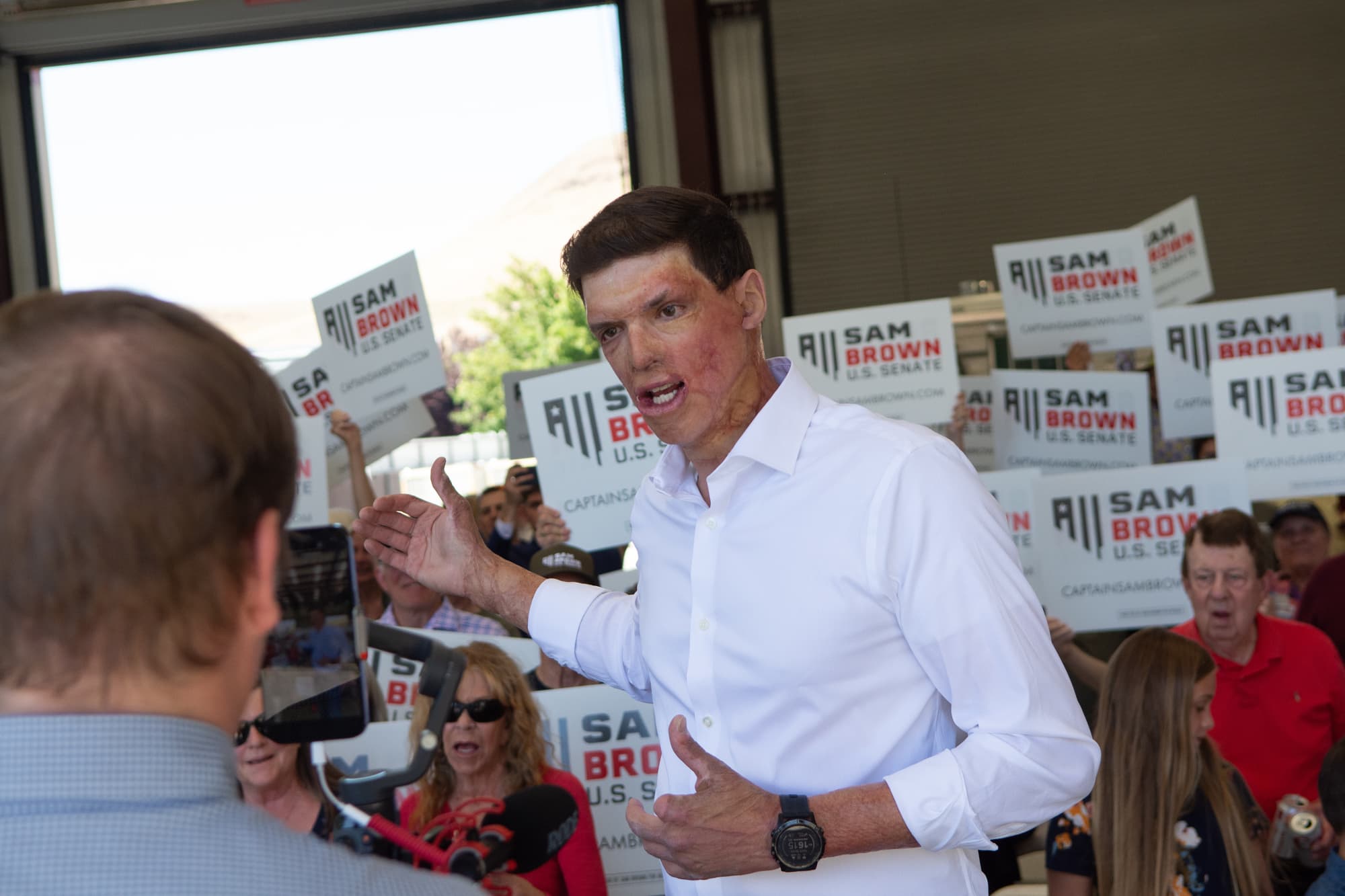 How will Sam Brown's new abortion stance affect Nevada's Senate race?