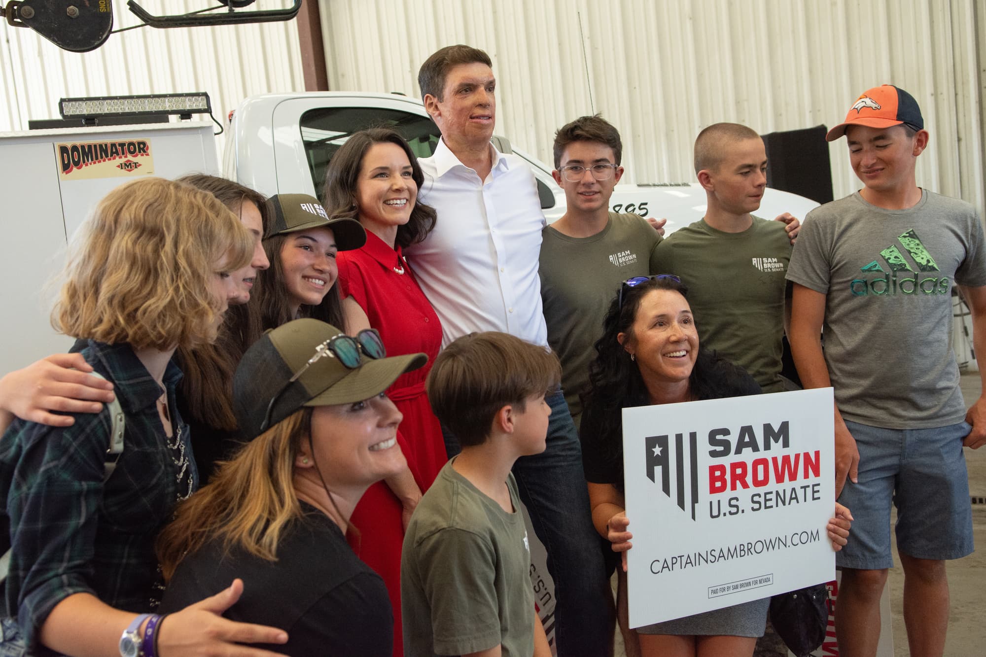 As wife discloses abortion story, Nevada GOP Senate hopeful Sam Brown opposes federal ban