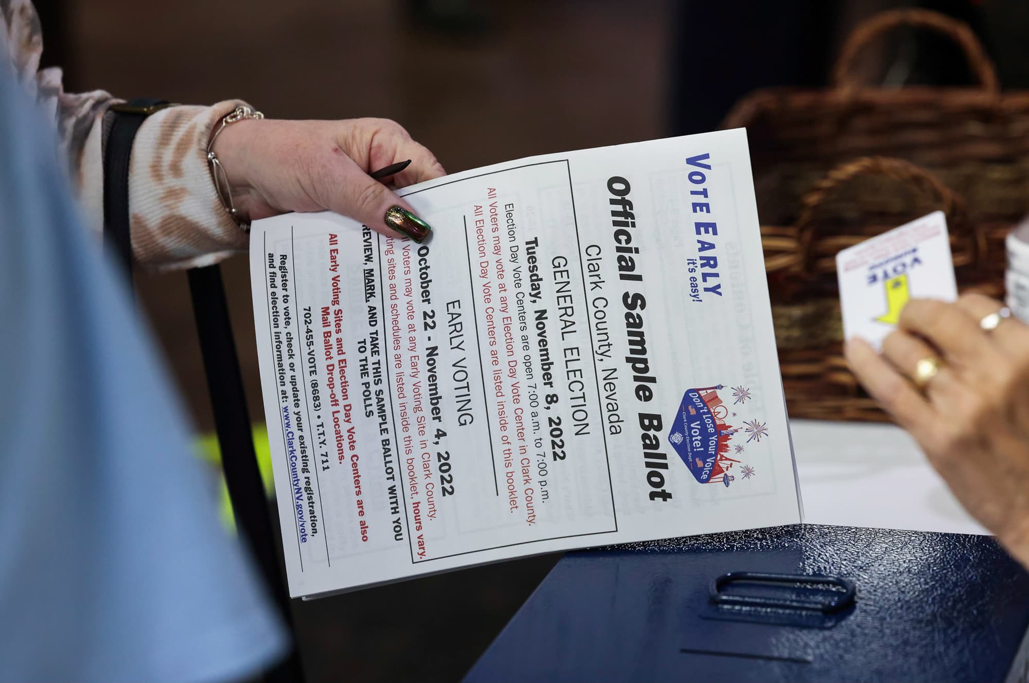 In-person early voting is starting in Nevada. Here's what to know.