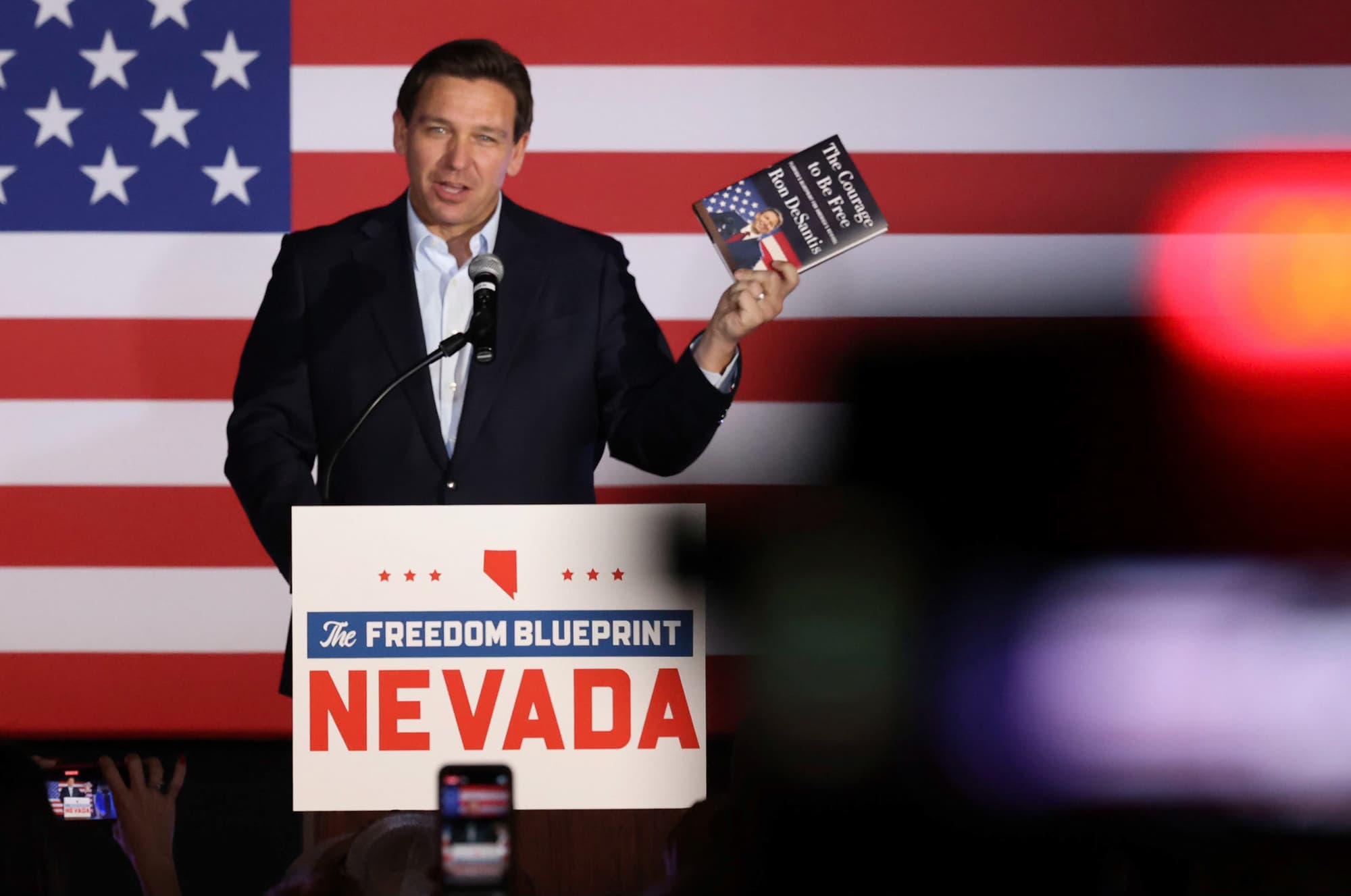 DeSantis joins Nevada Republican caucus; Haley to run in primary