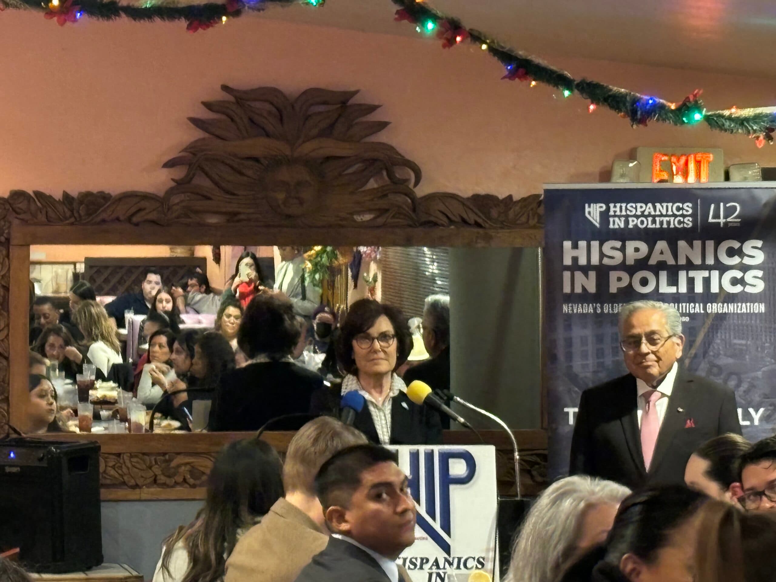 Sen. Jacky Rosen's speech in Las Vegas crashed by pro-Palestine protesters