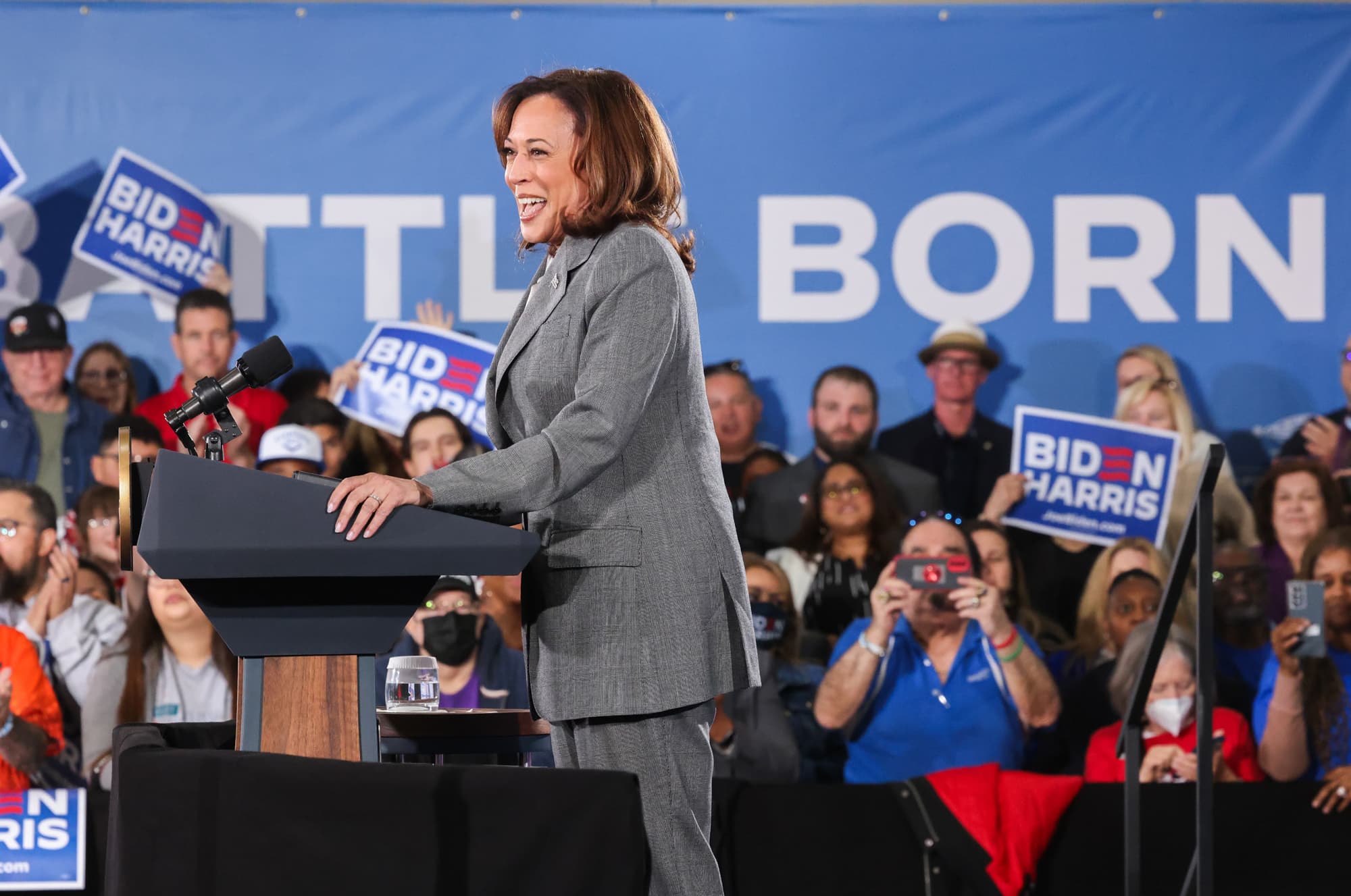 As primary voting begins, VP Harris sets sights on November, likely Trump rematch
