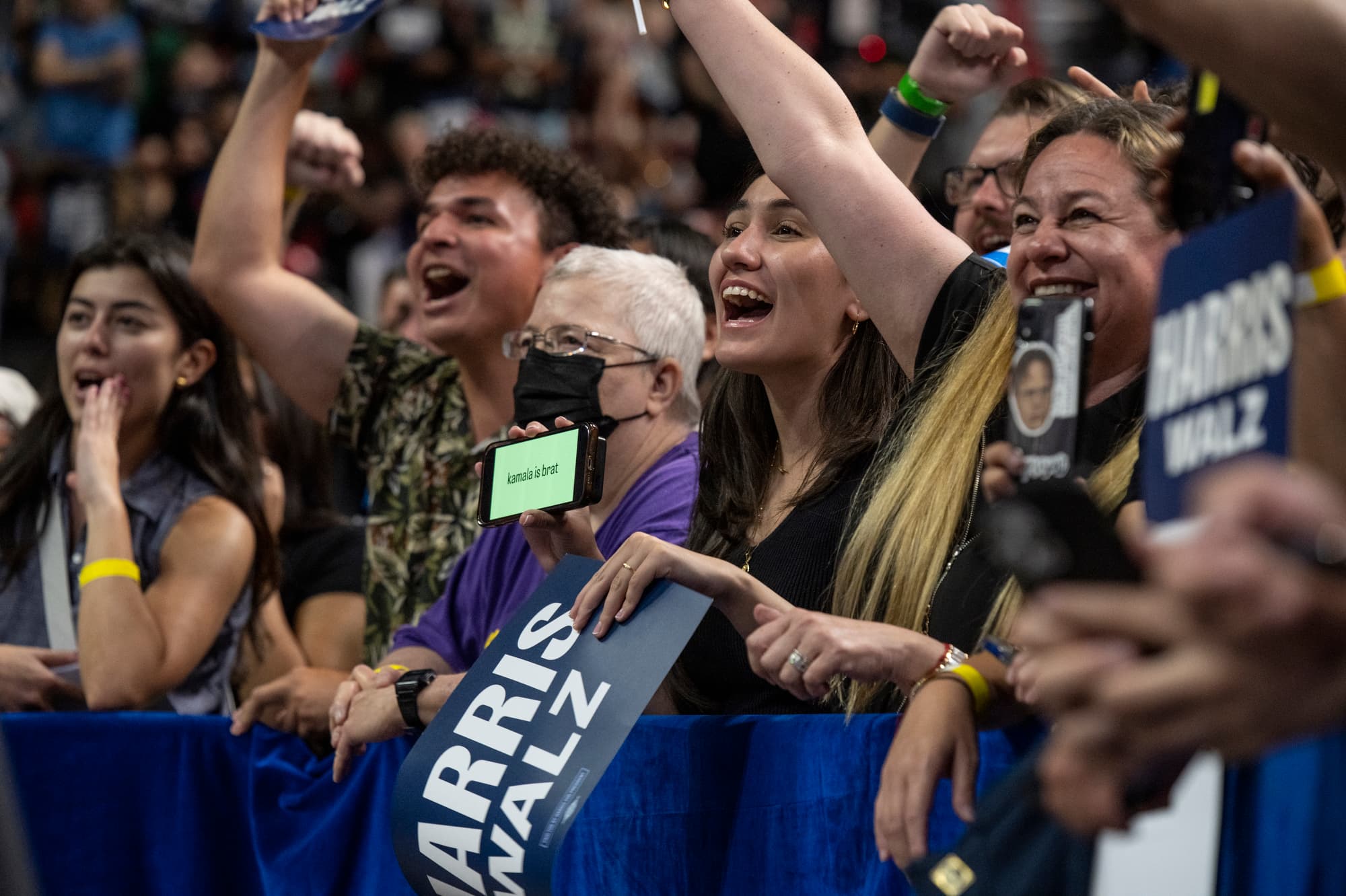 'We're happy again': Harris and Walz bring new enthusiasm to presidential race in Nevada