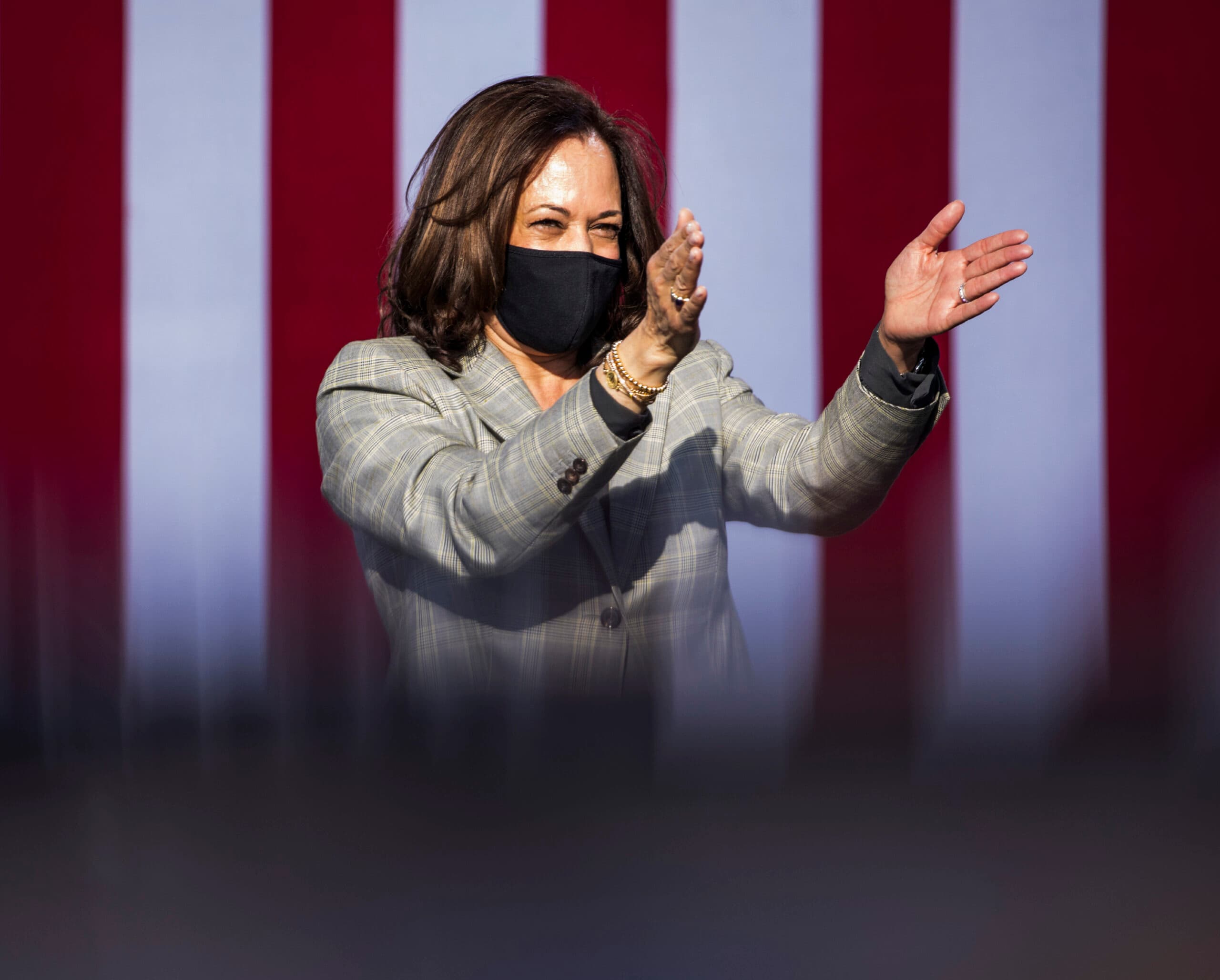 In shadow of Trump's COVID diagnosis, Kamala Harris looks to energize Democratic voters in Las Vegas