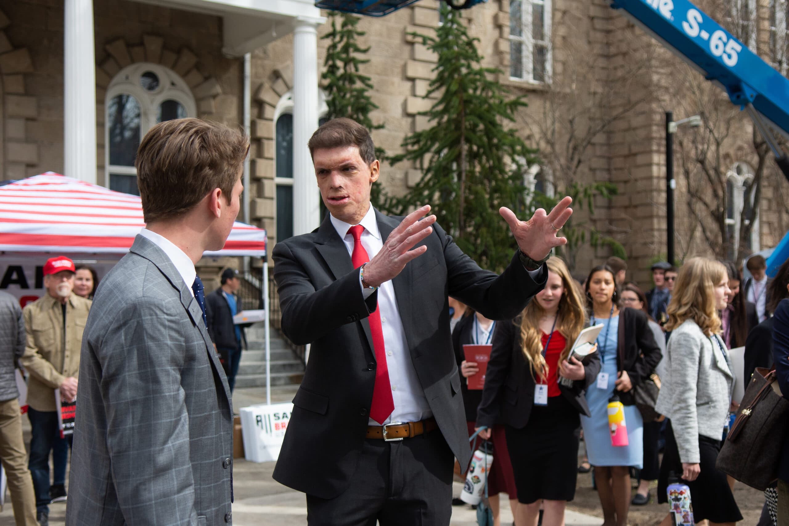 Laxalt, Brown gear up for Senate debate, differ on Trump 2024 run