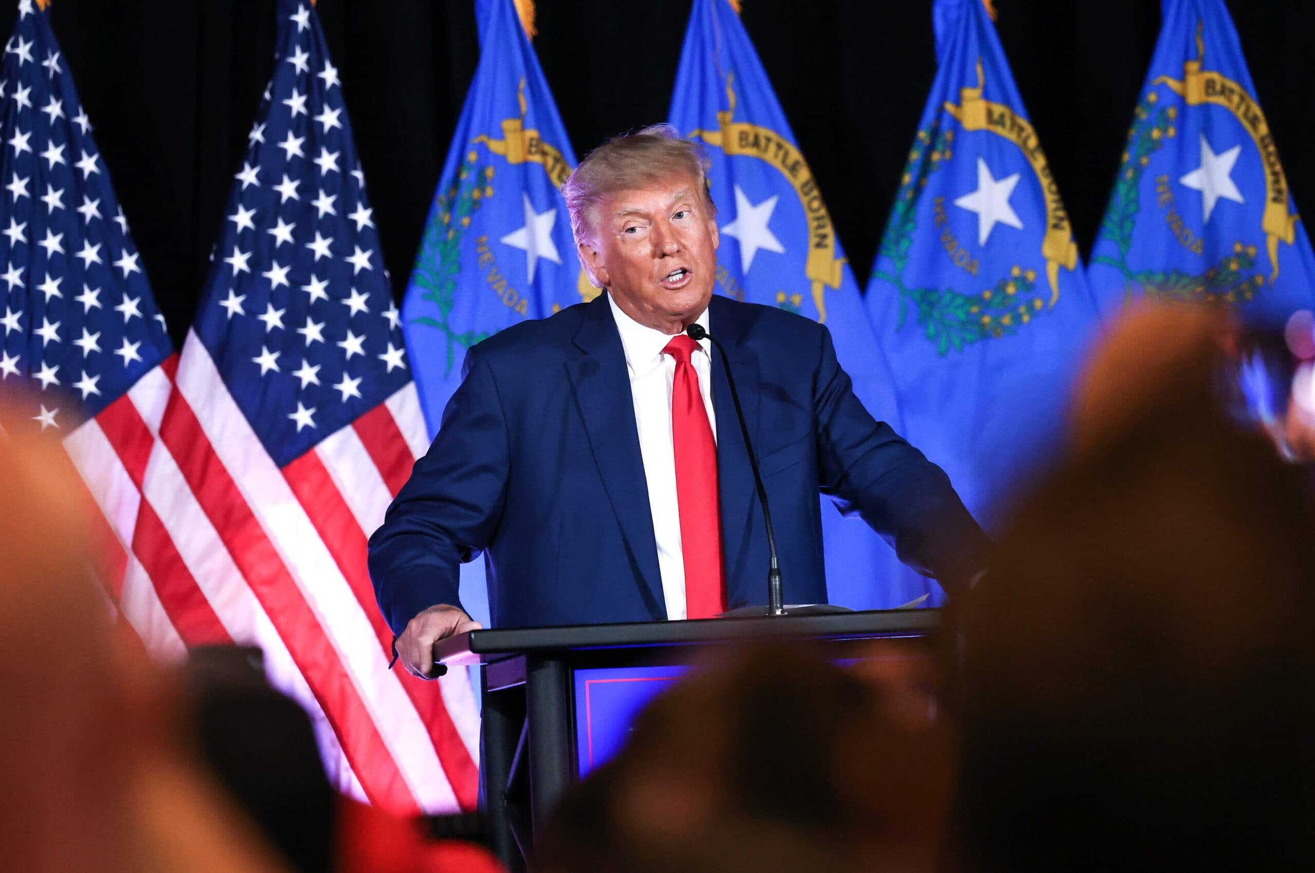 Trump blasts DeSantis, repeats false election claims in first Las Vegas visit of 2024 campaign