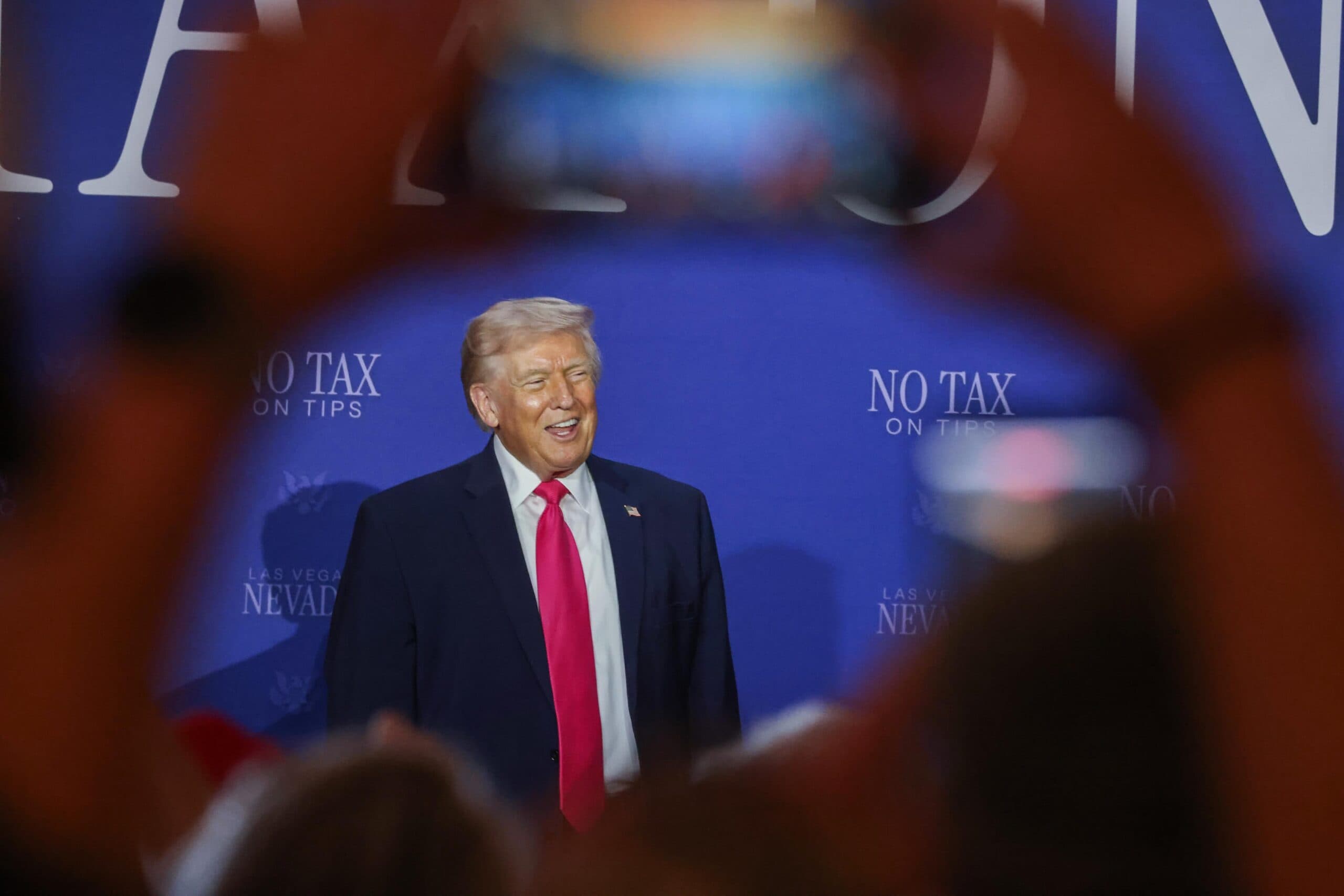 'You're welcome:' Trump visits Vegas to tout no tax on tips