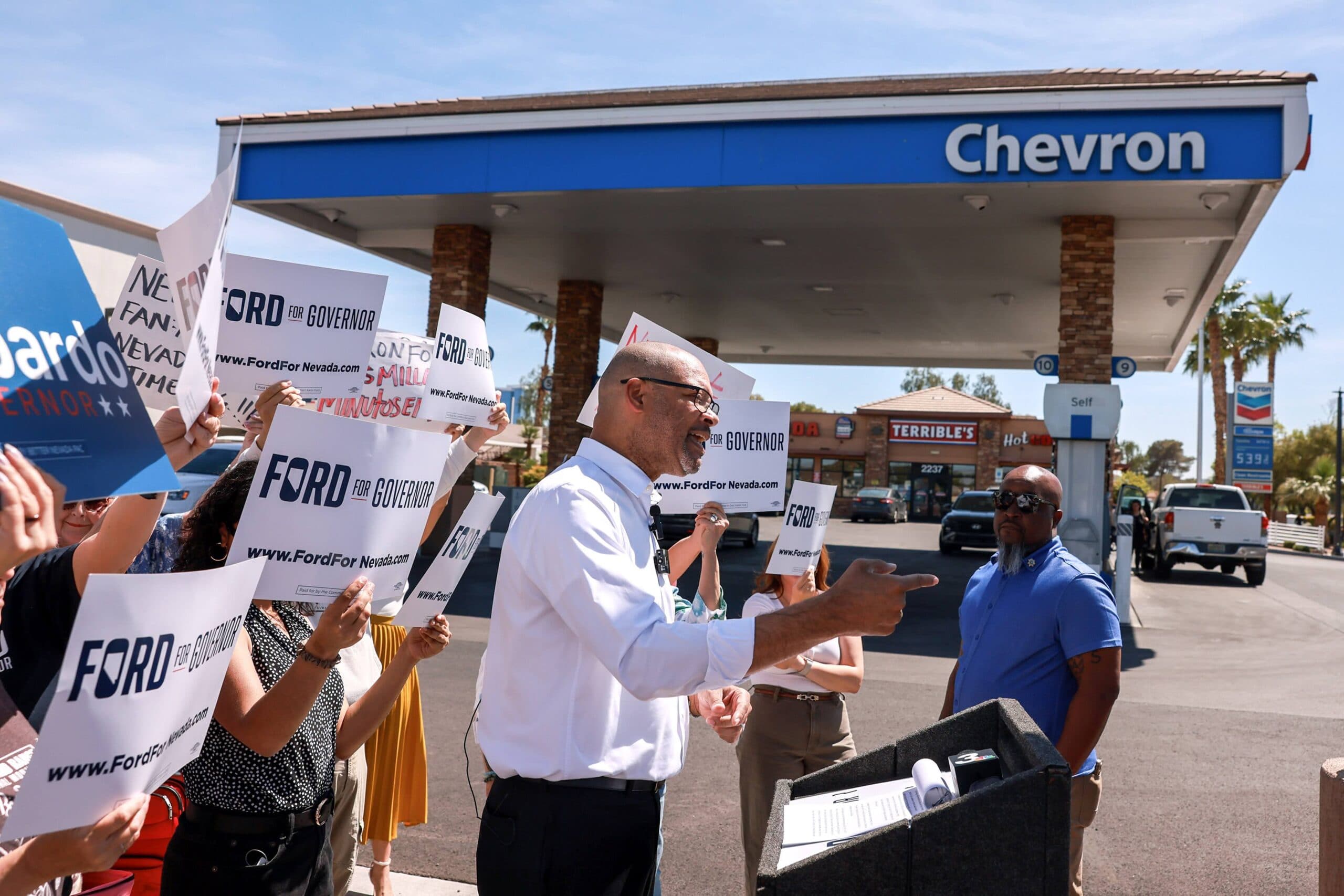 Could spiking gas prices help Democrats flip Nevada's governor seat?