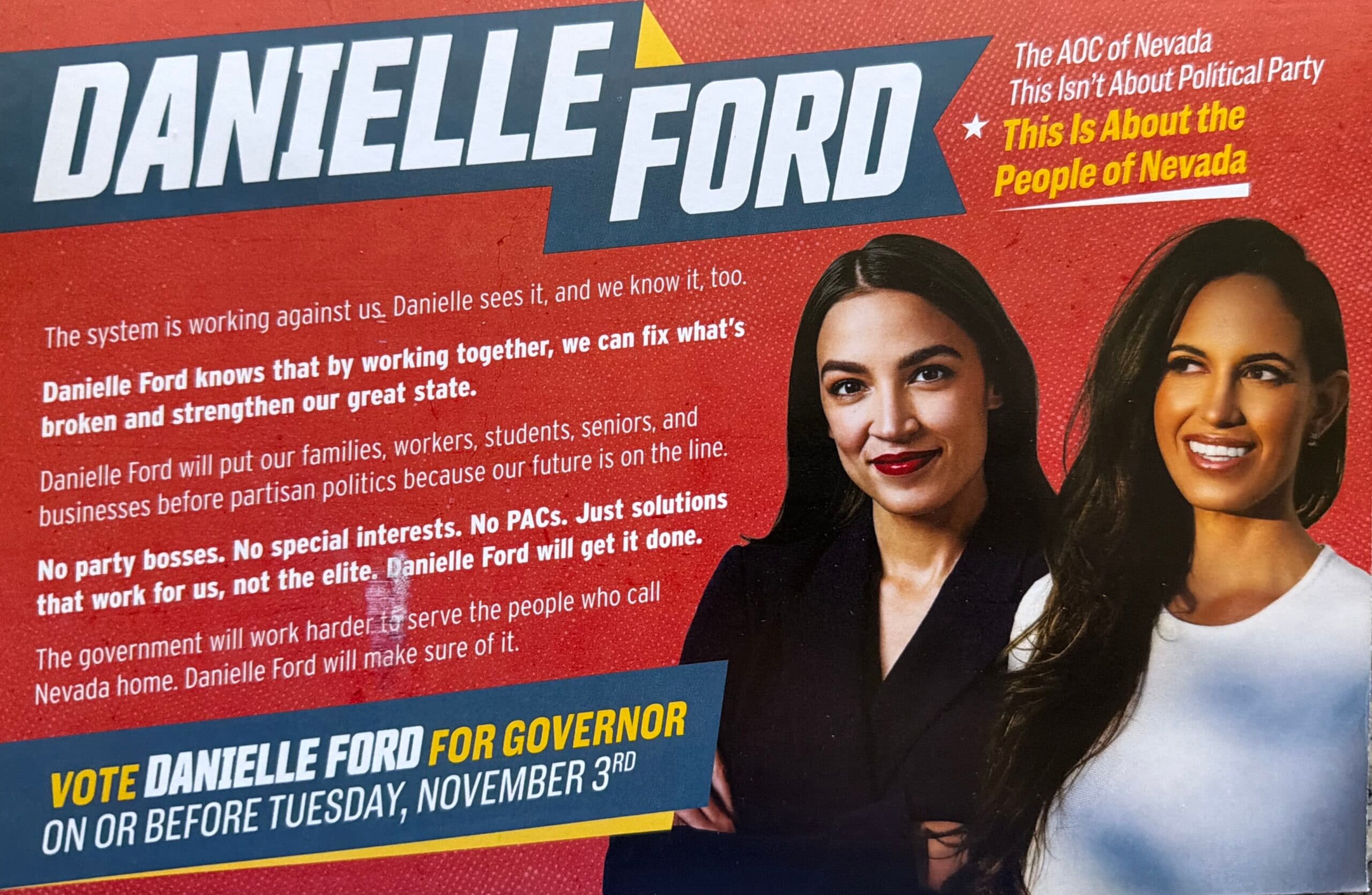 PAC boosting third-party NV governor candidate as 'AOC of Nevada' has GOP ties